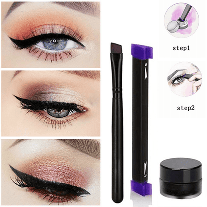 Vamped Winged Eyeliner Stamp Set